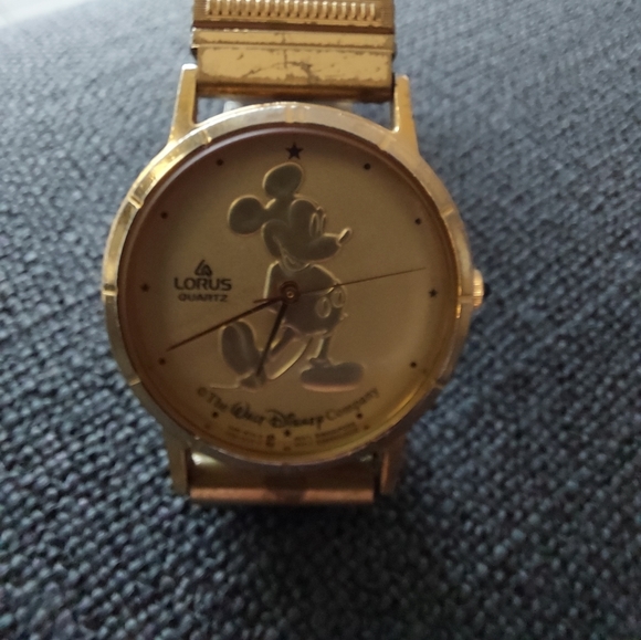 Lorus Accessories - Lorus Vintage Gold Tone Mickey Mouse Watch